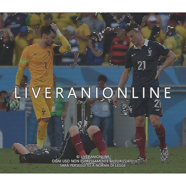 FIFA World Cup Brasile 2014 Quarti di Finale Rio de Janeiro - 04.07.2014 Francia-Germania Nella Foto:delusione francia /Ph.Vitez-Ag. Aldo Liverani