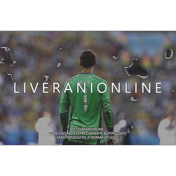 (140704) -- RIO DE JANEIRO, July 4, 2014 () -- Germany\'s goalkeeper Manuel Neuer leaves the field after a quarter-finals match between France and Germany of 2014 FIFA World Cup at the Estadio do Maracana Stadium in Rio de Janeiro, Brazil, on July 4, 2014. Germany won 1-0 over France and qualified for semi-finals on Friday.(/Wang Lili)(rh) AG ALDO LIVERANI SAS ONLY ITALY