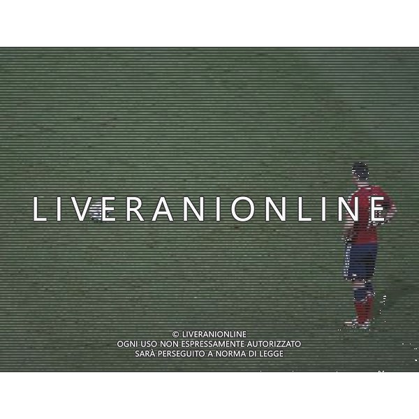 (140704) -- FORTALEZA, July 4, 2014 () -- Colombia\'s James Rodriguez prepares to make a free kick during a quarter-finals match between Brazil and Colombia of 2014 FIFA World Cup at the Estadio Castelao Stadium in Fortaleza, Brazil, on July 4, 2014. Brazil won 2-1 over Colombia and qualified for semi-finals on Friday. (/Liao Yujie)(pcy) AG ALDO LIVERANI SAS ONLY ITALY