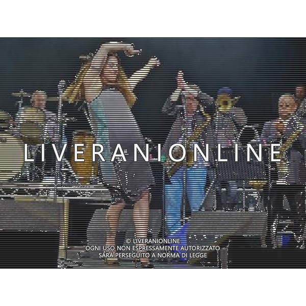  Mel C ( Melanie Jayne Chisholm) joins Jools Holland and his Rhythm and Blues Orchestra, Friday Cornbury Festival 2014, The Great Tew Park, Oxfordshire Date ; 04/07/2014 AG ALDO LIVERANI SAS ONLY ITALY