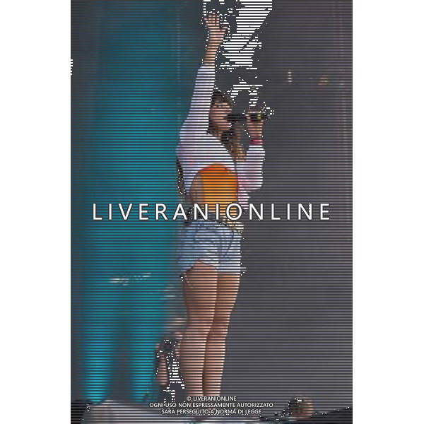 Grammy Award winning Foxes (Louisa Rose Allen) performing live in concert on the mains stage at Wireless 2014 LONDON, Friday, Day One at Finsbury Park, London, United Kingdom Date: 04/07/2014 AG ALDO LIVERANI SAS ONLY ITALY