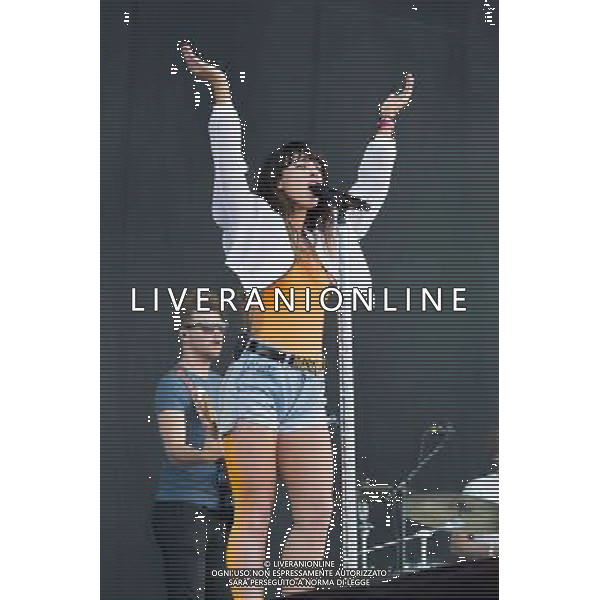 Grammy Award winning Foxes (Louisa Rose Allen) performing live in concert on the mains stage at Wireless 2014 LONDON, Friday, Day One at Finsbury Park, London, United Kingdom Date: 04/07/2014 AG ALDO LIVERANI SAS ONLY ITALY