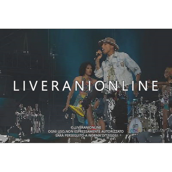 Grammy, BET Music and MTV Africa Music Award winning Pharrell Williams performing live in concert on the mains stage at Wireless 2014 LONDON, Friday, Day One at Finsbury Park, London, United Kingdom Date: 04/07/2014