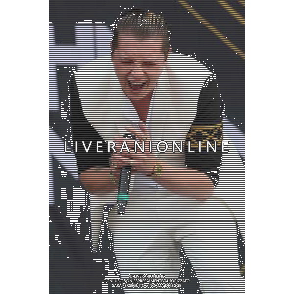 John Newman performs at Wireless Festival, Perry Park, Birmingham, 5th July 2014. AG ALDO LIVERANI SAS ONLY ITALY