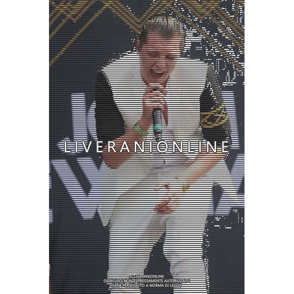 John Newman performs at Wireless Festival, Perry Park, Birmingham, 5th July 2014. AG ALDO LIVERANI SAS ONLY ITALY