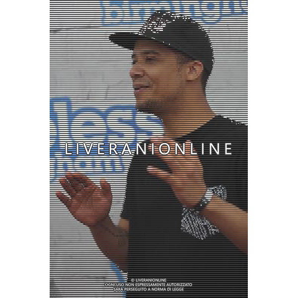Raleigh Ritchie backstage at Wireless Festival, Perry Park, Birmingham, 5th July 2014. AG ALDO LIVERANI SAS ONLY ITALY
