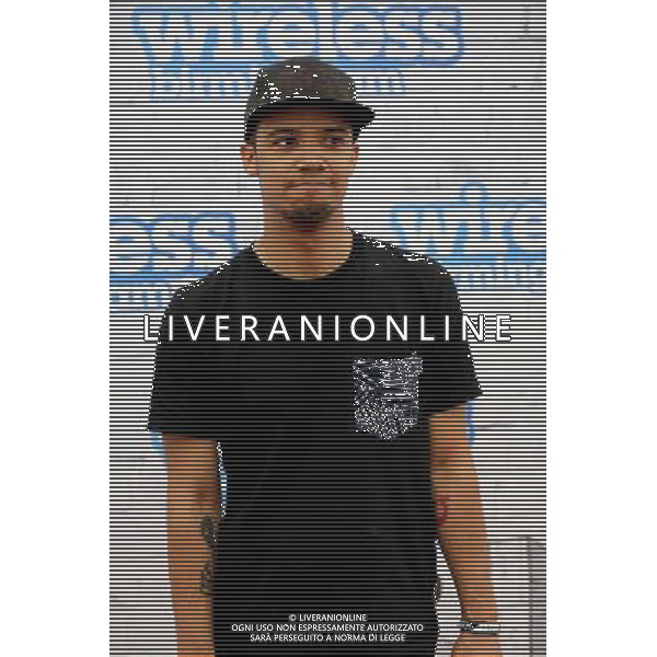 Raleigh Ritchie backstage at Wireless Festival, Perry Park, Birmingham, 5th July 2014. AG ALDO LIVERANI SAS ONLY ITALY