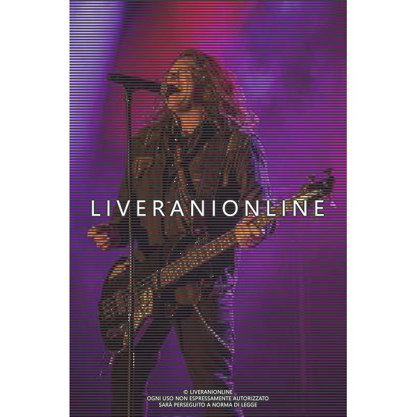 Pat Badger of rock band Extreme performs at Manchester Academy, Manchester, England, 4th July 2014. AG ALDO LIVERANI SAS ONLY ITALY