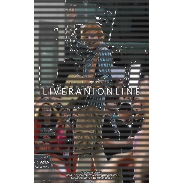 Ed Sheeran on stage for NBC Today Show Concert with Ed Sheeran, Rockefeller Plaza, New York, NY July 4, 2014. AG ALDO LIVERANI SAS ONLY ITALY