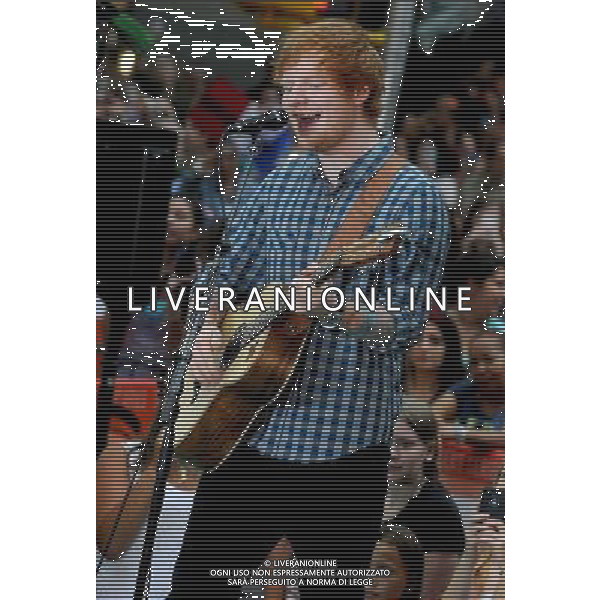 Ed Sheeran on stage for NBC Today Show Concert with Ed Sheeran, Rockefeller Plaza, New York, NY July 4, 2014. AG ALDO LIVERANI SAS ONLY ITALY