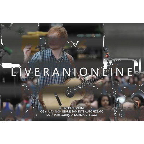 Ed Sheeran on stage for NBC Today Show Concert with Ed Sheeran, Rockefeller Plaza, New York, NY July 4, 2014. AG ALDO LIVERANI SAS ONLY ITALY