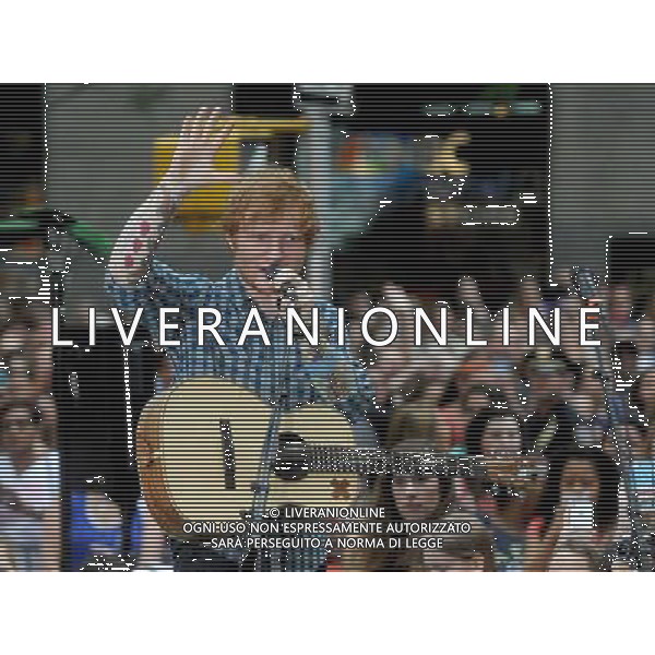 Ed Sheeran on stage for NBC Today Show Concert with Ed Sheeran, Rockefeller Plaza, New York, NY July 4, 2014. AG ALDO LIVERANI SAS ONLY ITALY