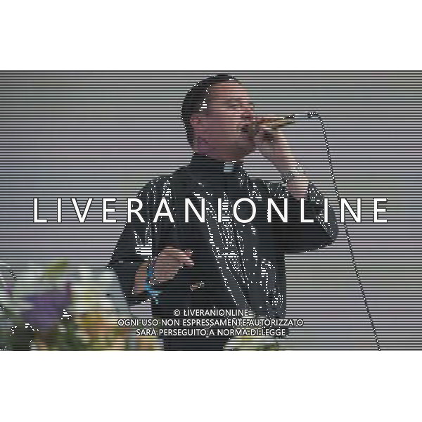 Mike Patton of Faith No More performing at British Summer Time, Hyde Park, London, England, UK on Friday 4th July 2014. AG ALDO LIVERANI SAS ONLY ITALY
