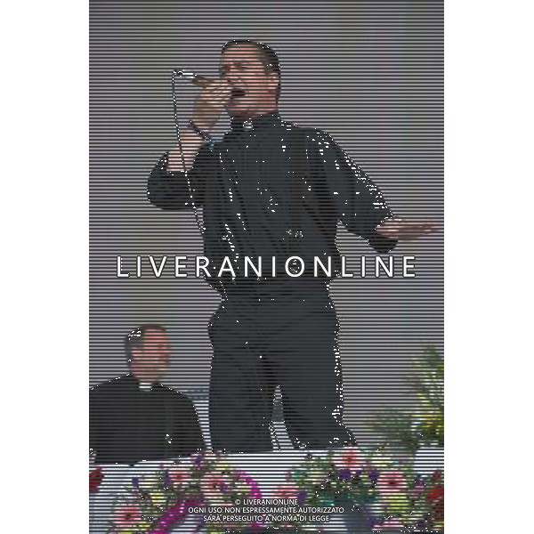 Mike Patton of Faith No More performing at British Summer Time, Hyde Park, London, England, UK on Friday 4th July 2014. AG ALDO LIVERANI SAS ONLY ITALY