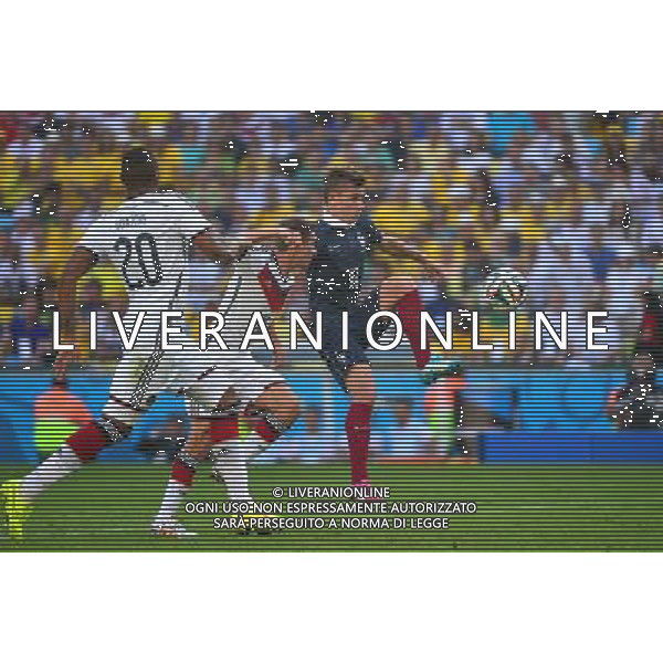 Antoine GRIEZMANN / Philipp LAHM - 04.07.2014 - France / Allemagne - 1/4Finale Coupe du Monde 2014 -Rio de Janeiro- Photo : Dave Winter / Icon Sport AG ALDO LIVERANI SAS ONLY ITALY