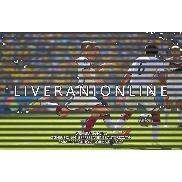 Bastian SCHWEINSTEIGER - 04.07.2014 - France / Allemagne - 1/4Finale Coupe du Monde 2014 -Rio de Janeiro- Photo : Dave Winter / Icon Sport AG ALDO LIVERANI SAS ONLY ITALY