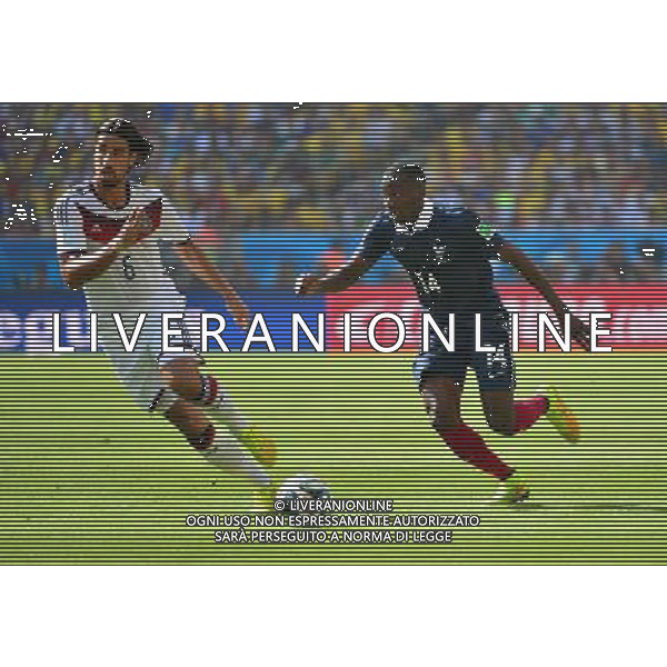 Blaise MATUIDI / Sami KHEDIRA - 04.07.2014 - France / Allemagne - 1/4Finale Coupe du Monde 2014 -Rio de Janeiro- Photo : Dave Winter / Icon Sport AG ALDO LIVERANI SAS ONLY ITALY
