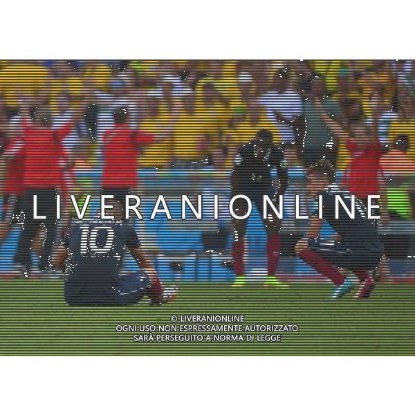 Deception France - Karim Benzema / Antoine Griezmann - 04.07.2014 - France / Allemagne - 1/4Finale Coupe du Monde 2014 -Rio de Janeiro- Photo : Dave Winter / Icon Sport AG ALDO LIVERANI SAS ONLY ITALY