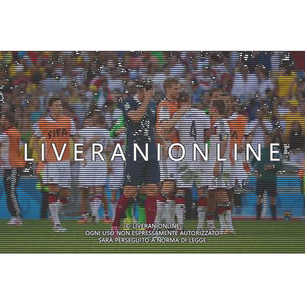 Joie Allemagne / Deception France - Olivier Giroud - 04.07.2014 - France / Allemagne - 1/4Finale Coupe du Monde 2014 -Rio de Janeiro- Photo : Dave Winter / Icon Sport AG ALDO LIVERANI SAS ONLY ITALY