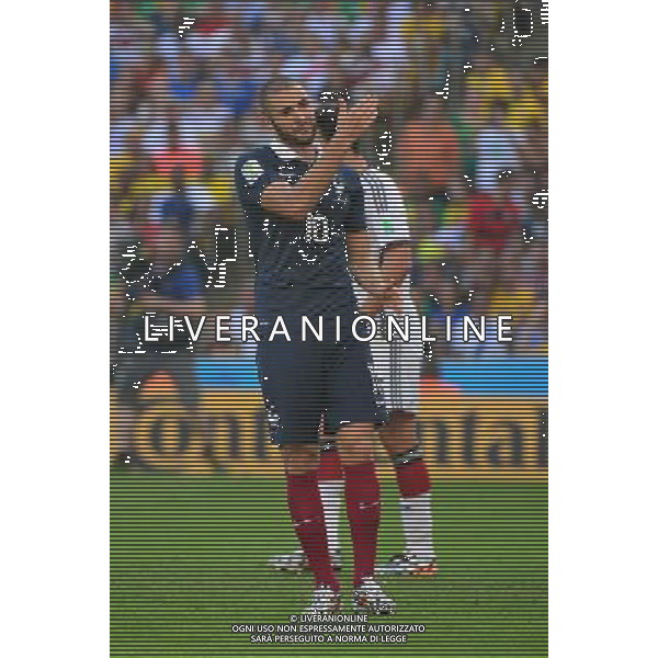Karim BENZEMA - 04.07.2014 - France / Allemagne - 1/4Finale Coupe du Monde 2014 -Rio de Janeiro- Photo : Dave Winter / Icon Sport AG ALDO LIVERANI SAS ONLY ITALY