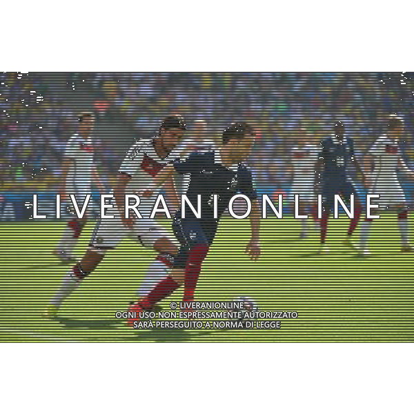 Mathieu VALBUENA / Sami KHEDIRA - 04.07.2014 - France / Allemagne - 1/4Finale Coupe du Monde 2014 -Rio de Janeiro- Photo : Dave Winter / Icon Sport AG ALDO LIVERANI SAS ONLY ITALY