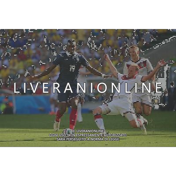 Paul POGBA / Benedikt HOEWEDES - 04.07.2014 - France / Allemagne - 1/4Finale Coupe du Monde 2014 -Rio de Janeiro- Photo : Dave Winter / Icon Sport AG ALDO LIVERANI SAS ONLY ITALY