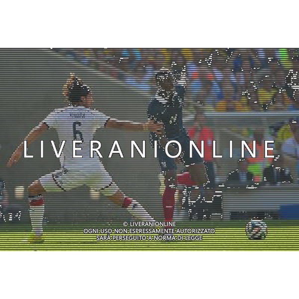 Paul POGBA / Sami KHEDIRA - 04.07.2014 - France / Allemagne - 1/4Finale Coupe du Monde 2014 -Rio de Janeiro- Photo : Dave Winter / Icon Sport AG ALDO LIVERANI SAS ONLY ITALY