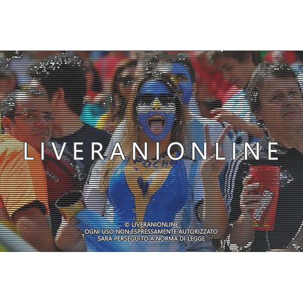 KIBICE REPREZENTACJI ARGENTYNY 2014.07.05 ESTADIO NATIONAL DE BRASILIA GARRINCHA BRAZYLIA PILKA NOZNA MISTRZOSTWA SWIATA FIFA WORLD CUP 2014 KADRA REPREZENTACJA ARGENTYNA - BELGIA FOTO PAULA DUDA / PRESSFOCUS/NEWSPIX.PL --- Newspix.pl AG ALDOL IVERANI SAS ONLY ITALY *** Local Caption *** www.newspix.pl mail us: info@newspix.pl call us: 0048 022 23 22 222 --- Polish Picture Agency by Ringier Axel Springer Poland