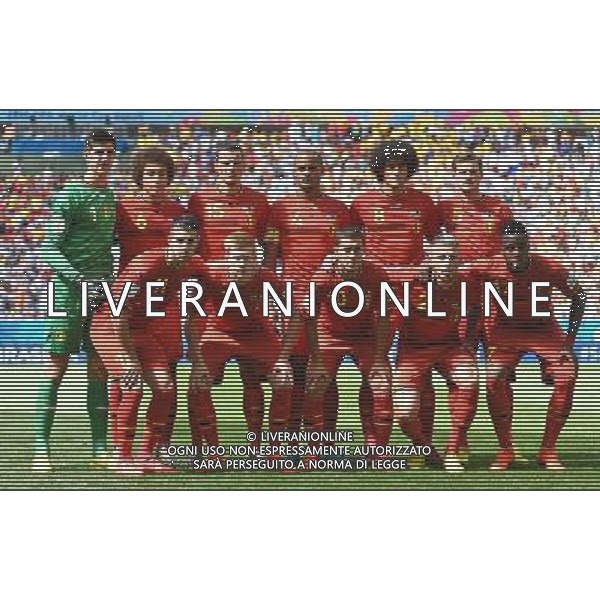 REPREZENTACJA BELGII 2014.07.05 ESTADIO NATIONAL DE BRASILIA GARRINCHA BRAZYLIA PILKA NOZNA MISTRZOSTWA SWIATA FIFA WORLD CUP 2014 KADRA REPREZENTACJA ARGENTYNA - BELGIA VINCENT KOMPANY THIBAUT COURTOIS DANIEL VAN BUYTEN KEVIN MIRALLAS KEVIN DE BRUYNE TOBY ALDERWEIRELD DIVOCK ORIGI AXEL WITSEL EDEN HAZARD MAROUANE FELLAINI JAN VERTONGHEN FOTO PAULA DUDA / PRESSFOCUS/NEWSPIX.PL --- Newspix.pl AG ALDOL IVERANI SAS ONLY ITALY *** Local Caption *** www.newspix.pl mail us: info@newspix.pl call us: 0048 022 23 22 222 --- Polish Picture Agency by Ringier Axel Springer Poland