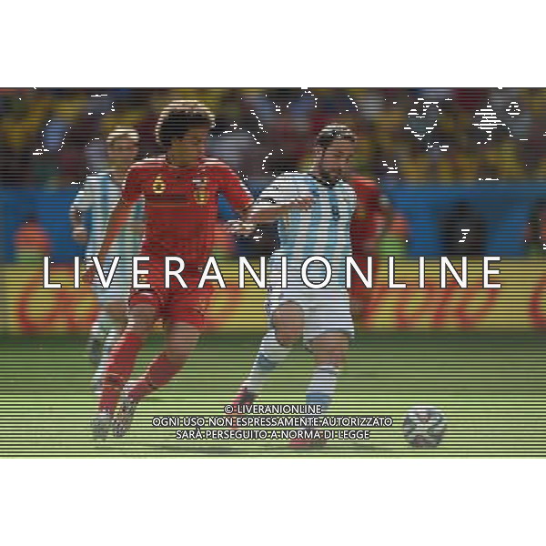 GONZALO HIGUAIN (P) I AXEL WITSEL 2014.07.05 ESTADIO NATIONAL DE BRASILIA GARRINCHA BRAZYLIA PILKA NOZNA MISTRZOSTWA SWIATA FIFA WORLD CUP 2014 KADRA REPREZENTACJA ARGENTYNA - BELGIA FOTO PAULA DUDA / PRESSFOCUS/NEWSPIX.PL --- Newspix.pl AG ALDOL IVERANI SAS ONLY ITALY *** Local Caption *** www.newspix.pl mail us: info@newspix.pl call us: 0048 022 23 22 222 --- Polish Picture Agency by Ringier Axel Springer Poland