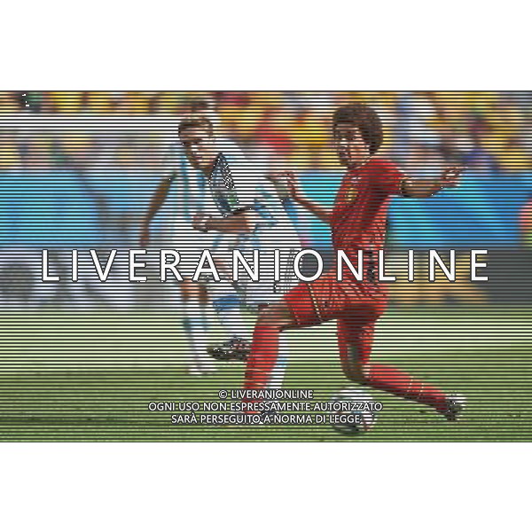 LUCAS BIGLIA (L) I AXEL WITSEL 2014.07.05 ESTADIO NATIONAL DE BRASILIA GARRINCHA BRAZYLIA PILKA NOZNA MISTRZOSTWA SWIATA FIFA WORLD CUP 2014 KADRA REPREZENTACJA ARGENTYNA - BELGIA FOTO PAULA DUDA / PRESSFOCUS/NEWSPIX.PL --- Newspix.pl AG ALDOL IVERANI SAS ONLY ITALY *** Local Caption *** www.newspix.pl mail us: info@newspix.pl call us: 0048 022 23 22 222 --- Polish Picture Agency by Ringier Axel Springer Poland