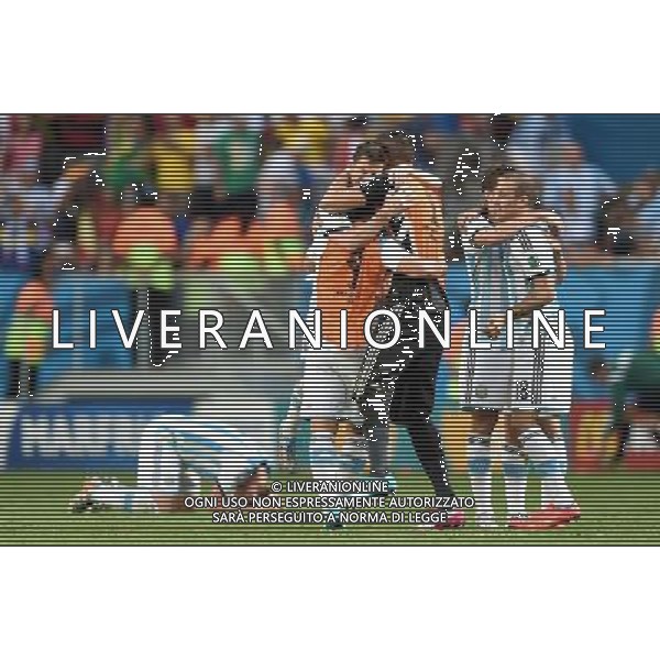 RADOSC LIONEL MESSI 2014.07.05 ESTADIO NATIONAL DE BRASILIA GARRINCHA BRAZYLIA PILKA NOZNA MISTRZOSTWA SWIATA FIFA WORLD CUP 2014 KADRA REPREZENTACJA ARGENTYNA - BELGIA FOTO PAULA DUDA / PRESSFOCUS/NEWSPIX.PL --- Newspix.pl AG ALDOL IVERANI SAS ONLY ITALY *** Local Caption *** www.newspix.pl mail us: info@newspix.pl call us: 0048 022 23 22 222 --- Polish Picture Agency by Ringier Axel Springer Poland