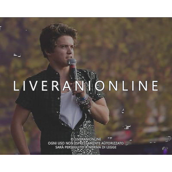 London, UK, 06/07/2014 : The Vamps play British Summertime Hyde Park. Persons Pictured: Bradley Simpson, Bradley Will Simpson. ©photoshot/Agenzia Aldo Liverani sas - ITALY ONLY - EDITORIAL USE ONLY