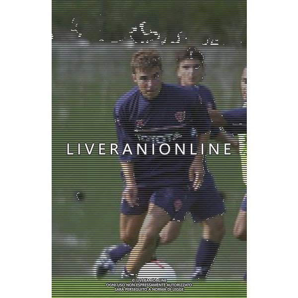 FOLGARIA 02/07/2003 PRIMO ALLENAMENTO IN RITIRO DEL PERUGIA CALCIO NELLA FOTO: BERRETTONI EMANUELE* FOTO 1905/ROBERTO SETTONCE/ALDO LIVERANI