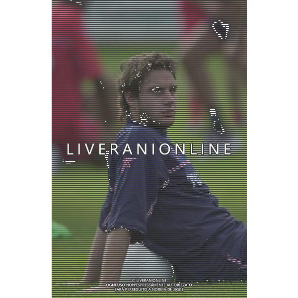 FOLGARIA 02/07/2003 PRIMO ALLENAMENTO IN RITIRO DEL PERUGIA CALCIO NELLA FOTO: PARLAGRECO EMILIANO* FOTO 1905/ROBERTO SETTONCE/ALDO LIVERANI