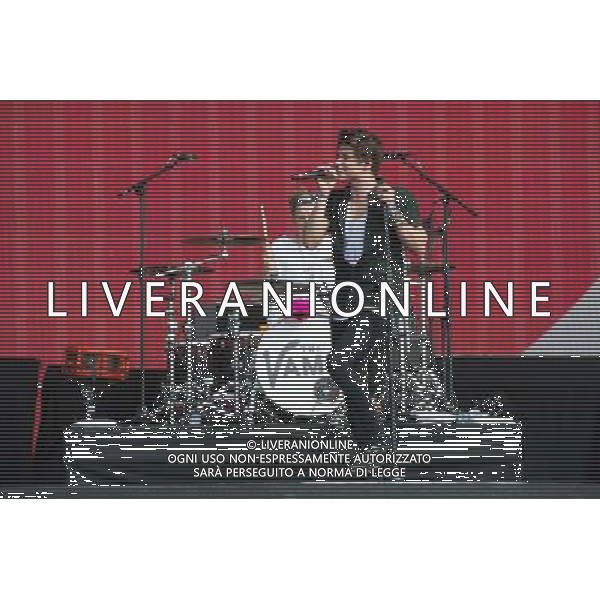 British boy band The Vamps perform at British Summer Time, Hyde Park, London, England, UK on Sunday 6th July 2014. The band consists of Brad Simpson (lead vocals and guitar), James McVey (lead guitar and vocals), Connor Ball (bass guitar and vocals) and Tristan Evans (drums and vocals) ©PHOTOSHOT/Agenzia Aldo Liverani sas - ITALY ONLY - EDITORIAL USE ONLY