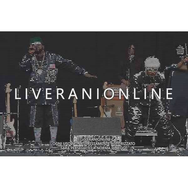 OutKast - Andre (Andre 3000) Benjamin (formerly known as Dre) Antwan (Big Boi) Patton performing live in concert on the main stage at Wireless 2014 LONDON, Friday, Day 3 at Finsbury Prk, London, United Kingdom Date: 06/07/2014 ©PHOTOSHOT/Agenzia Aldo Liverani sas - ITALY ONLY - EDITORIAL USE ONLY