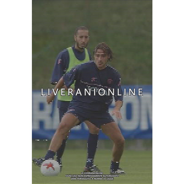 FOLGARIA 02/07/2003 PRIMO ALLENAMENTO IN RITIRO DEL PERUGIA CALCIO NELLA FOTO: TERRA ERNESTO* FOTO 1905/ROBERTO SETTONCE/ALDO LIVERANI