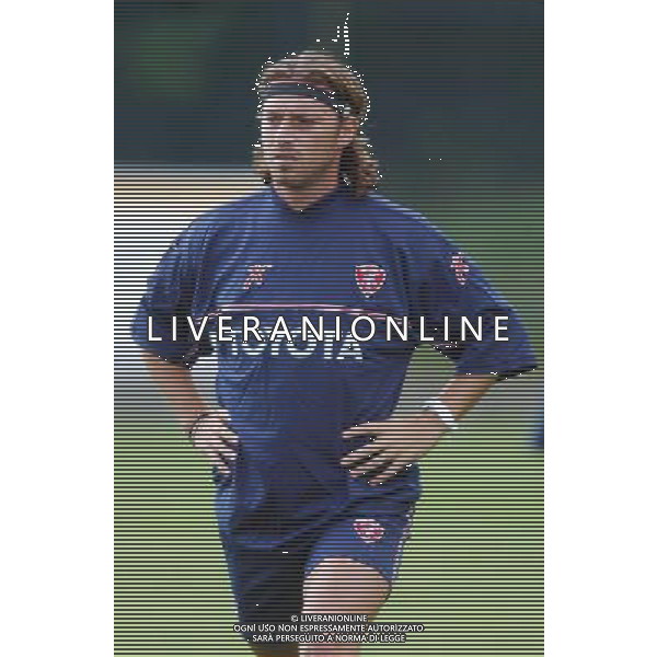 FOLGARIA 02/07/2003 PRIMO ALLENAMENTO IN RITIRO DEL PERUGIA CALCIO NELLA FOTO: FILIPPI FABIO* FOTO 1905/ROBERTO SETTONCE/ALDO LIVERANI