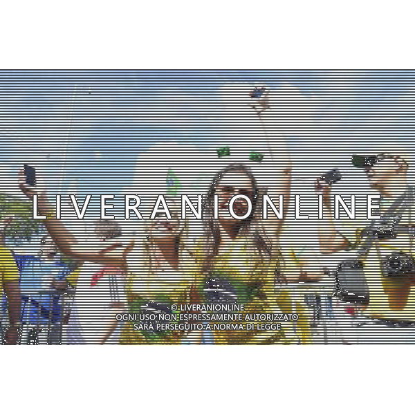 Supporters de Bresil avant le match - 08.07.2014 - Bresil / Allemagne - 1/2Finale de la Coupe du Monde 2014 Photo : Dave Winter / Icon Sport AG ALDO LIVERANI SAS ONLY ITALY