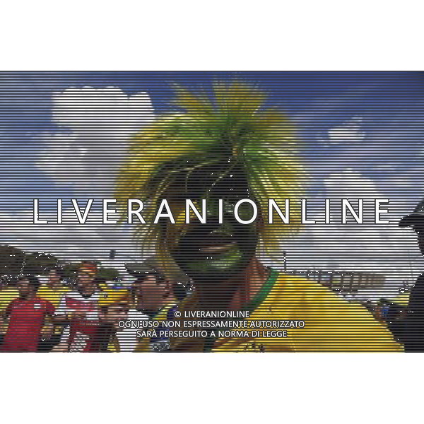 Supporters de Bresil avant le match - 08.07.2014 - Bresil / Allemagne - 1/2Finale de la Coupe du Monde 2014 Photo : Dave Winter / Icon Sport AG ALDO LIVERANI SAS ONLY ITALY