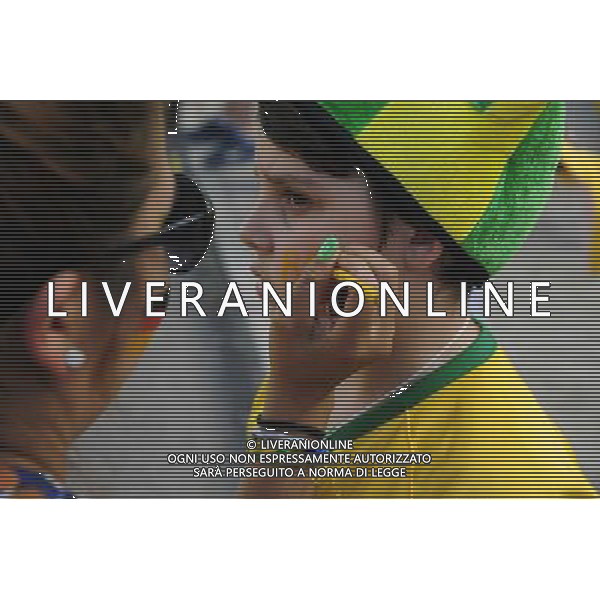 Supporters de Bresil avant le match - 08.07.2014 - Bresil / Allemagne - 1/2Finale de la Coupe du Monde 2014 Photo : Dave Winter / Icon Sport AG ALDO LIVERANI SAS ONLY ITALY