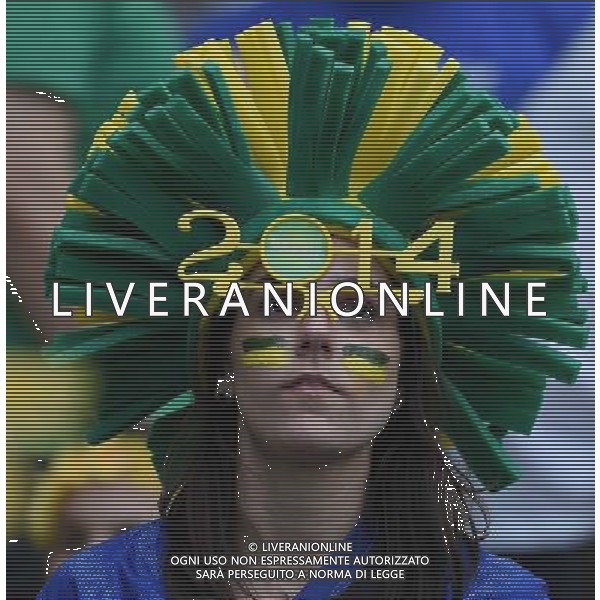 BELO HORIZONTE 08-07-2014 CAMPIONATO DEL MONDO SEMIFINALE BRASILE GERMANIA NELLA FOTO TIFOSI FOTO MASSIMILIANO VITEZ-AG ALDO LIVERANI SAS