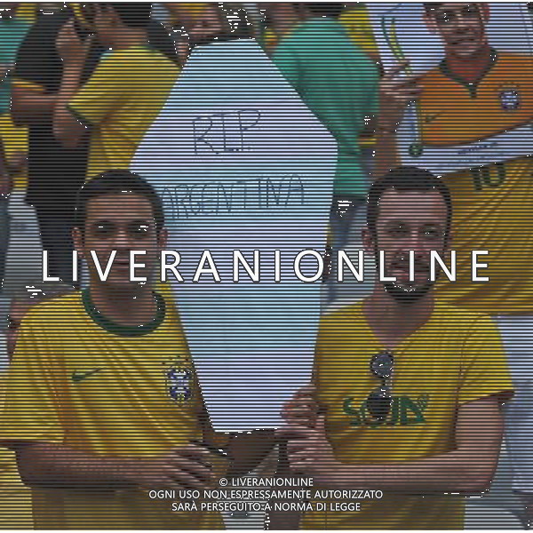 BELO HORIZONTE 08-07-2014 CAMPIONATO DEL MONDO SEMIFINALE BRASILE GERMANIA NELLA FOTO TIFOSI FOTO MASSIMILIANO VITEZ-AG ALDO LIVERANI SAS