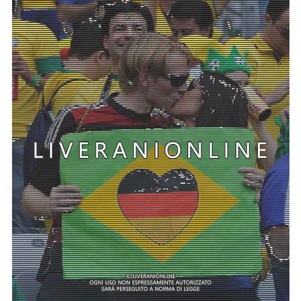 BELO HORIZONTE 08-07-2014 CAMPIONATO DEL MONDO SEMIFINALE BRASILE GERMANIA NELLA FOTO TIFOSI FOTO MASSIMILIANO VITEZ-AG ALDO LIVERANI SAS