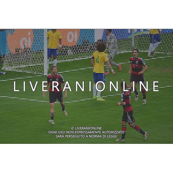 Thomas Muller - 08.07.2014 - Bresil / Allemagne - 1/2Finale de la Coupe du Monde 2014 Photo : Dave Winter / Icon Sport ag aldo liverani sas only italy