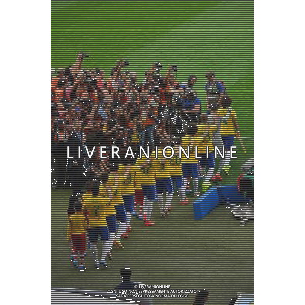 Equipe Bresil - 08.07.2014 - Bresil / Allemagne - 1/2Finale de la Coupe du Monde 2014 Photo : Dave Winter / Icon Sport ag aldo liverani sas only italy