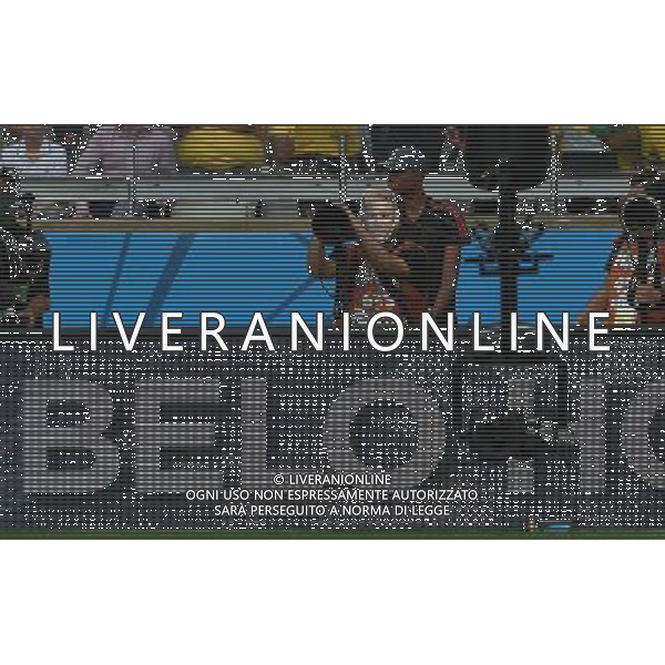 FIFA World Cup Brasile 2014 Semifinali Belo Horizonte - 08.07.2014 Brasile-Germania Nella Foto:fotografo con la maschera di neymar /Ph.Vitez-Ag. Aldo Liverani