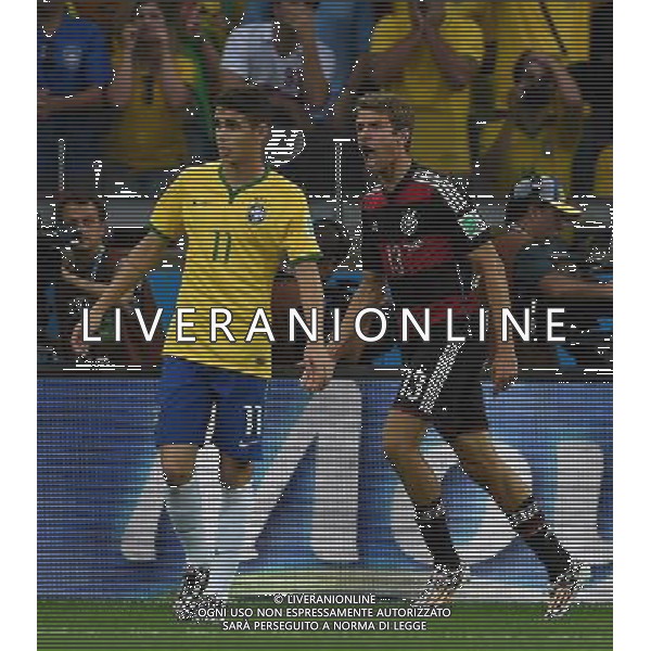 FIFA World Cup Brasile 2014 Semifinali Belo Horizonte - 08.07.2014 Brasile-Germania Nella Foto:muller esulta /Ph.Vitez-Ag. Aldo Liverani
