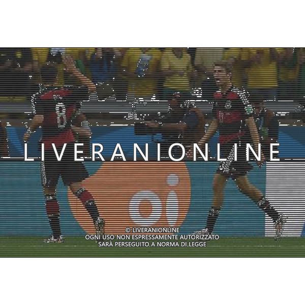 FIFA World Cup Brasile 2014 Semifinali Belo Horizonte - 08.07.2014 Brasile-Germania Nella Foto:muller esulta /Ph.Vitez-Ag. Aldo Liverani